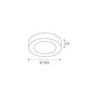 SLV 1003015 SENSER 18 LED-plafondlamp LED vast ingebouwd 12 W Wit - thumbnail