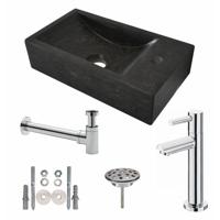 Wiesbaden One Pack Hardstenen fontein 40x22x10 rechts compl. 39.3601 - thumbnail