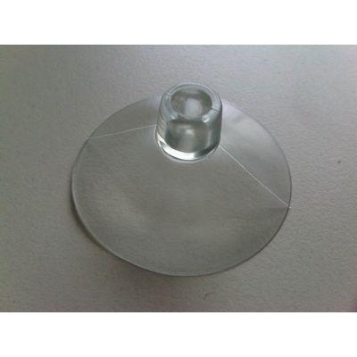 Zuignap 50mm met opstand+gat 5mm 100st