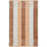 Cawö Cawo Classic Blockstreifen Gastendoekje Zalm 30x50 - thumbnail