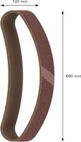 Bosch Accessories 2608607201 Schuurbandset Korrelgrootte (num) 80 (l x b) 690 mm x 100 mm 10 stuk(s) - thumbnail