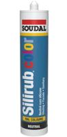 Soudal Silirub Color | Siliconenkit | Zwartrood Ral 3007 | 300 ml - 115304 - thumbnail