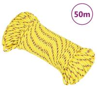 VidaXL Boot touw 3 mm 50 m polypropyleen geel - thumbnail