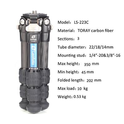 Leofoto Ranger LS-223C statief + balhoofd LH-25