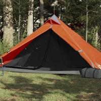 VidaXL Hangende tipi tent 1-persoons waterdicht oranje - thumbnail