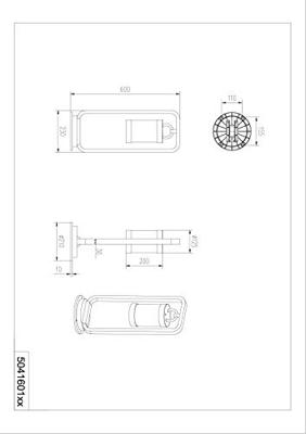Trio TuinlampSambesi 60cm antraciet - 504160142