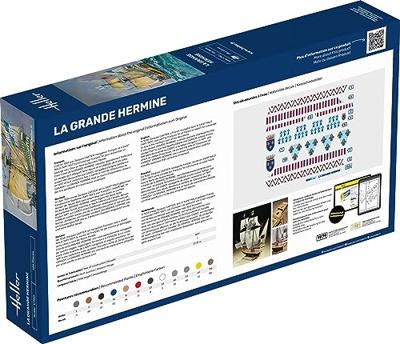 Heller 56841 STARTER KIT La Grande Hermine Bouwpakket Schaal 1:150