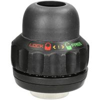 Post moderne balhoofd lock-out stuurslot quill 25.4/26.4/30.2mm zwart - thumbnail