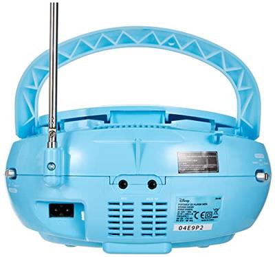 ekids FR-430 Disney Frozen CD-speler met microfoon voor kinderen draagbaar Anna en Elsa blauw