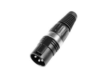 HICON XLR plug 3-pin HI-X3CM-BLK