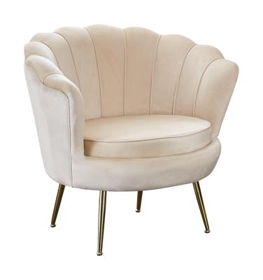 Artistiq Fauteuil 'Lizzy', Velvet, kleur Beige