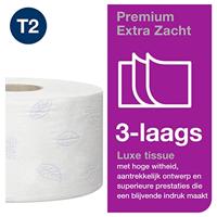 TORK Mini Jumbo Extra Mjukt 3-lager 110255 Toiletpapier Wit 12 stuk(s) - thumbnail