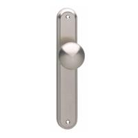 Intersteel Knop op blind schild nikkel mat - thumbnail