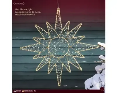 Lumineo led frame 69cm-750l goud/warm wit