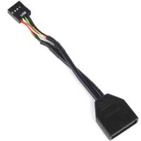 SilverStone G11303050-RT, USB 2.0 (intern) 9pin > USB 3.0 (intern) 19pin adapter - thumbnail