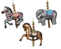 Figuren glas l9.7b4.6h12 cm multi a3 kerst Decoris - Decoris - thumbnail