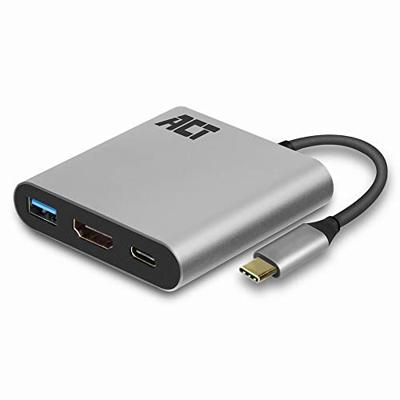 ACT USB-C multiport adapter voor 1 HDMI monitor, 1x USB-A, PD pass-through ACT USB-C multiport adapter voor 1 HDMI monitor, 1x USB-A, PD pass-through