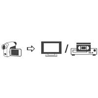 SpeaKa Professional SP-7869904 Cinch / SCART Adapter [3x Cinch-koppeling - 1x SCART-stekker] Zwart - thumbnail