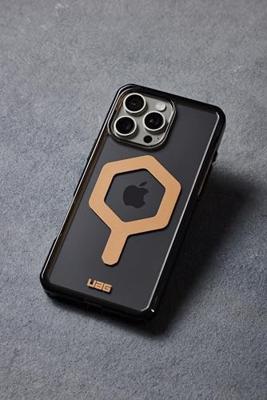 Urban Armor Gear Plyo MagSafe Case Backcover Apple iPhone 16 Pro Max Zwart, Transparant, Brons MagSafe compatible