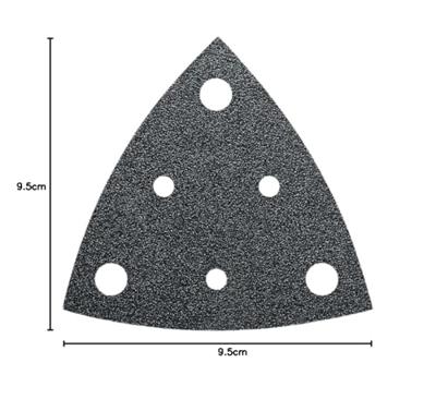 Fein 63717115013 Deltaschuurpapier Met klittenband, Geperforeerd Korrelgrootte (num) 220 Hoekmaat 80 mm 50 stuk(s)