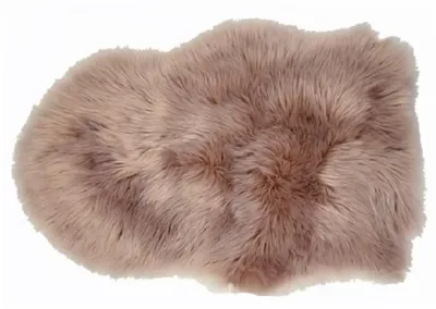 van der Leeden kleedje polyester schapenvacht 65x90cm old pink