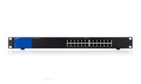 Linksys LGS124P-EU 24-poorts onbeheerde Gigabit PoE-netwerkswitch met 12 PoE+-poorten, 120 W, voor bedrijven, kantoor, IP-beveiliging - Ethernet-switch/hub met metalen behuizing - thumbnail
