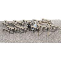 MBZ 80268 H0 meubilair voor een Biergarten Bouwpakket, Ongeverfd - thumbnail