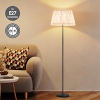 Papieren Gevouwen Lampenkap - Conisch - White - ø40 x 24 cm - E27 fitting - Voor Staande Lamp - Ontworpen voor woonkamer en eetkamer - thumbnail