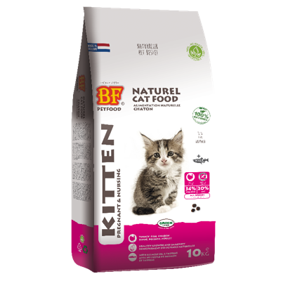Biofood pregnant&nursing kitten kalkoen, vis en kip kattenvoer 10kg