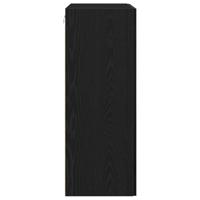 Wandkast Zwart eiken 69.5 x 34 x 90 cm Bewerkt hout - thumbnail