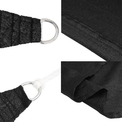 VidaXL Zonnezeil 160 g/m² 6x7 m hdpe zwart