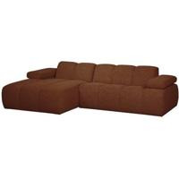 WOOOD Mojo chaise longue bank links - Bouclé - Roest Bruin Melange - thumbnail