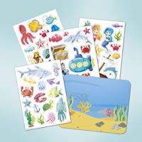 Totum raamstickers oceaan junior 50 stickers - thumbnail