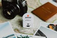 Skross Europa 1x USB + 1x USB-C Wereldstekker Wit - thumbnail