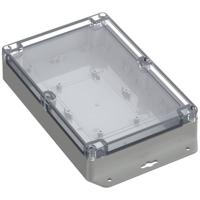 TRU COMPONENTS TC-10860984 Flensbehuizing 209.70 x 139.80 x 45.10 Polycarbonaat Lichtgrijs 1 stuk(s) - thumbnail
