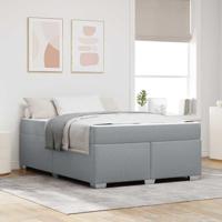 Bedframe Lichtgrijs 140 x 200 cm Stof - thumbnail