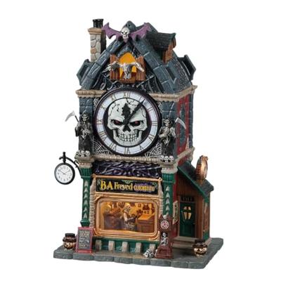 Lemax b.a. freyed clocksmith, b/o led verlicht huisje Spooky Town 2022 - thumbnail