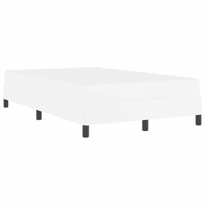 Bed met matras Zuiverwit 120 x 200 cm Kunstleer