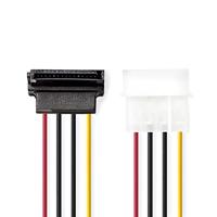 Nedis Interne Voedingskabel | Molex Male naar SATA 15-Pins Female | 0.15 m | 1 stuks - CCGP73505VA015 CCGP73505VA015 - thumbnail