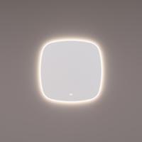 HIPP Design spiegel Deens Ovaal Gelijkzijdig 60x60 cm - Directe en Indirecte LED Verlichting + Spiegelverwarming. Kleurenwissel en Touch Dimmer - thumbnail