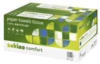 Handdoek Satino PT3 Comfort c-vouw 2-laags 250x320mm 24x128 vel wit 277420 - thumbnail