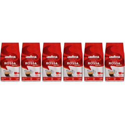 Lavazza Qualita Rossa - koffiebonen - 6 x 1 kilo Lavazza Qualita Rossa - koffiebonen - 6 x 1 kilo