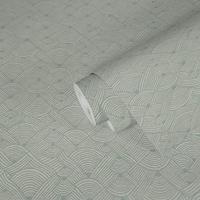 AS Creation Nara - Groen - Patroon Behang - 387423 - thumbnail