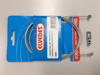 Elvedes Cable Systems BV Elvedes 6481 binnenkabel met 2 nippels (ton & peer) uni. haakhevel batavus + inbussleutel