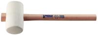 Promat/Tecwerk Rubberhamer | hoofd-d. 90 mm koplengte 139 mm | wit essenhout | 70 Shore A vlakke baan - 4000811582 - thumbnail