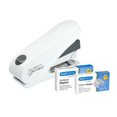 Nietmachine rapesco germ-savvy luna wit | 6 stuks