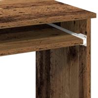 Bureau met schappen 84x40x78 cm bewerkt hout oud houtkleurig - thumbnail