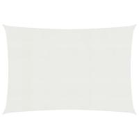 VidaXL Zonnezeil 160 g/m² 5x7 m hdpe wit - thumbnail