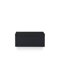 Frozen Badmeubelset 100 cm - Greeplijst in kleur - Incl. Bovenblad Zwart Mat - thumbnail