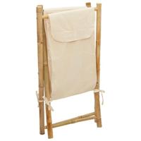 VidaXL Wasmand 41,5x36x63,5 cm bamboe crèmewit - thumbnail